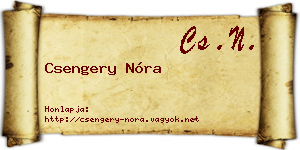Csengery Nóra névjegykártya